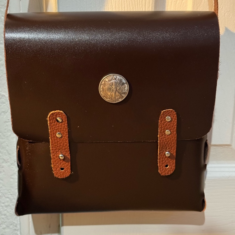 Brown Leather Men's Bag